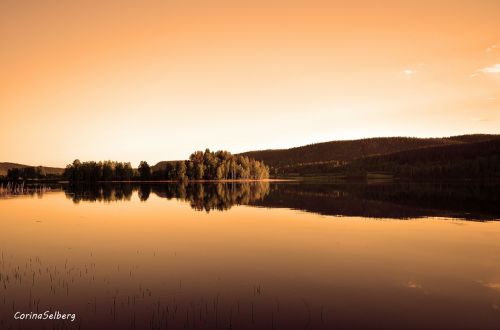 lake evening landscapes