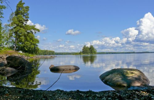 lake sweden reflections