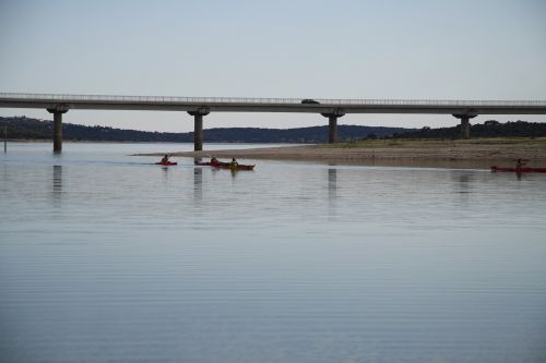 lake bridge kayak