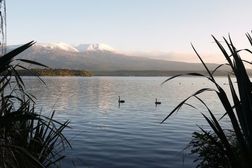 lake landscape volcano