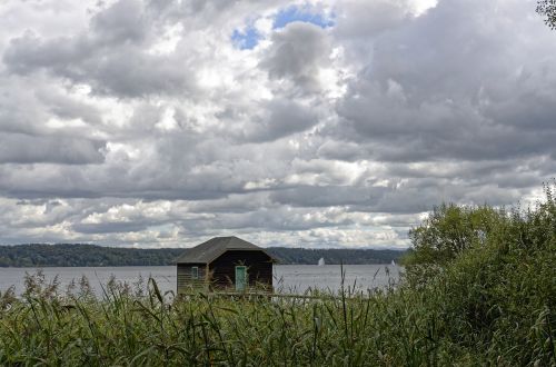 lake clouds sky