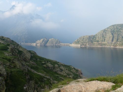 lake reservoir mountains
