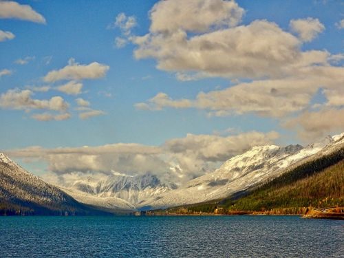 lake view mountains