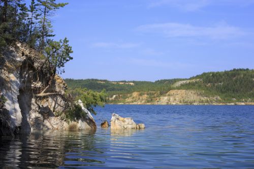 lake nature landscape