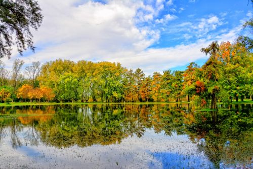 lake autumn landscape