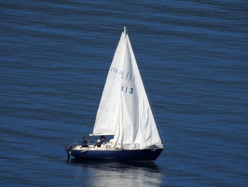 lake boat sail boat