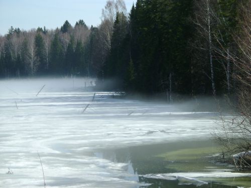 lake fog thaw