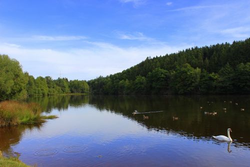 lake landscape nature