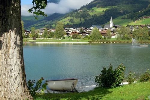 lake landscape badesee