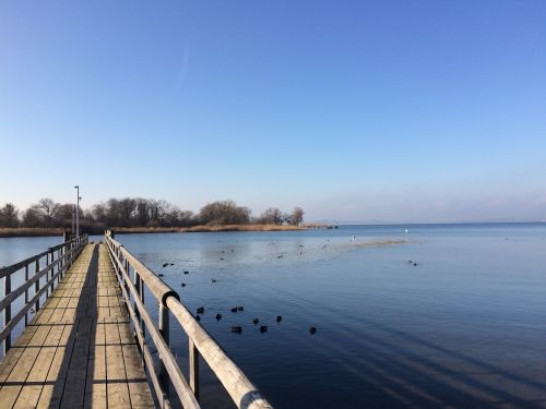 lake blue sky sky