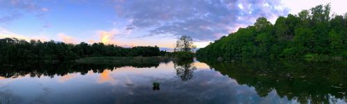 lake sunset water