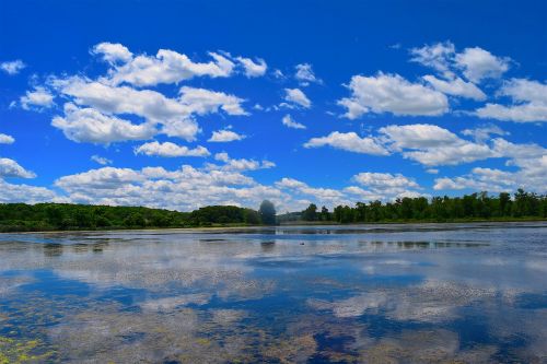 lake clouds sky