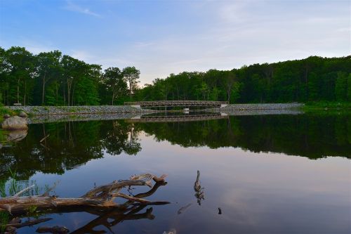 lake sunset water