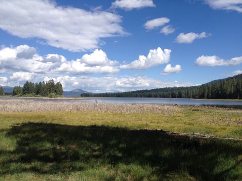 lake clouds sky