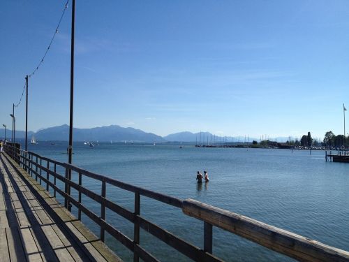 lake mountains landscape