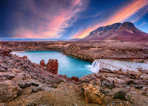 lake mountain landscape