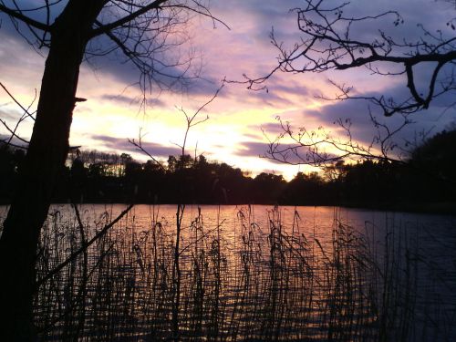 lake sky nature