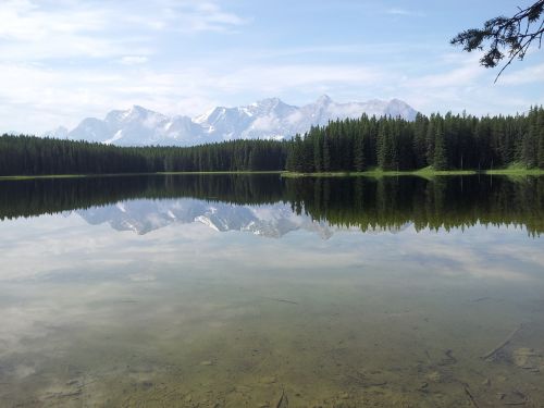 lake mountains landscape