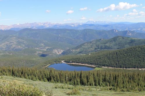 lake mountain scenery