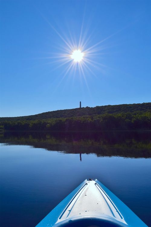 lake kayak sun