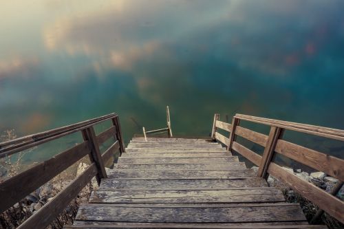 lake water wooden