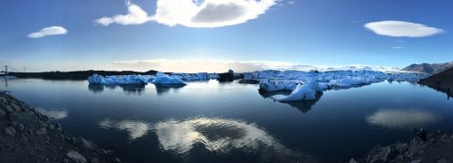 lake iceberg iceland