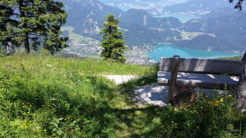 lake mountain bench