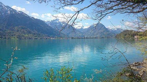 lake mountain landscape nature