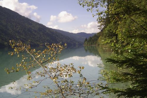 lake mountain nature