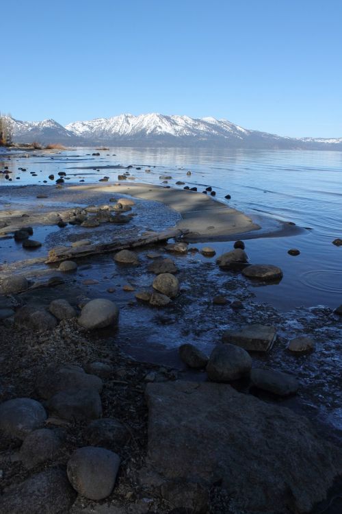 lake water mountains