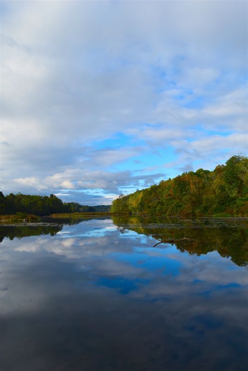 lake morning nature