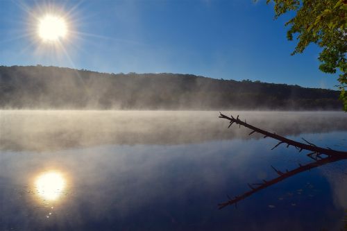 lake mist water