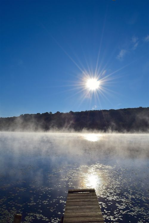 lake mist water