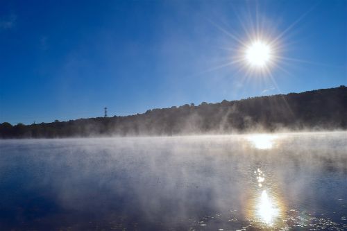 lake mist water