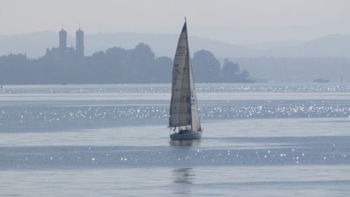 lake sailing boat boot