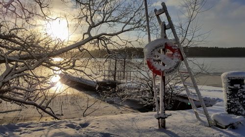 lake winter landscapes