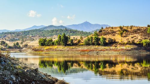 lake landscape mountains