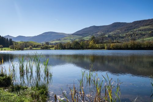 lake water mountain