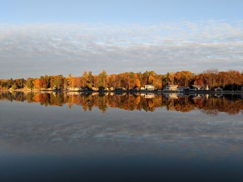 lake fall autumn