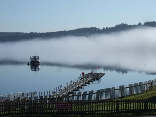 lake mist water