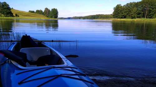 lake  kayak  water