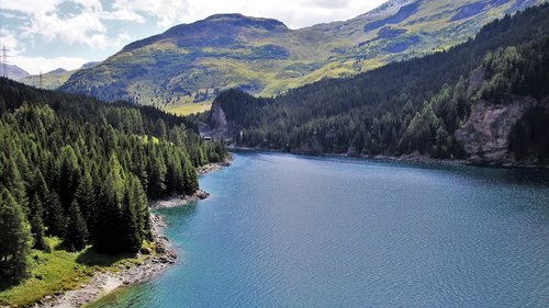 lake  mountain  beach