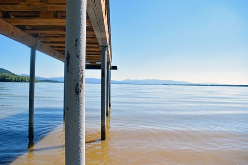 lake  pier  nature