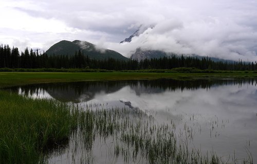 lake  water mist  scenery