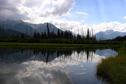 lake  water mist  scenery