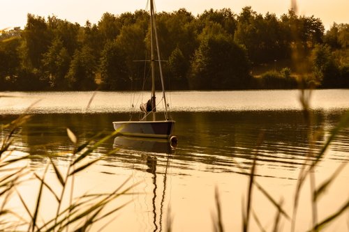 lake  sunrise  morning