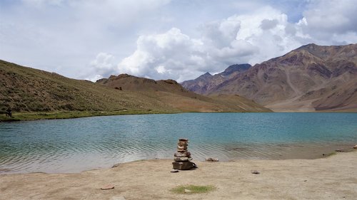 lake  chandartaal  landscape