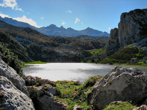 lake landscape water