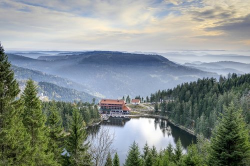 lake  mountains  black forest