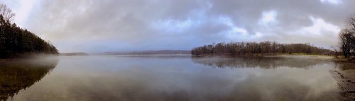 lake  mist  fog